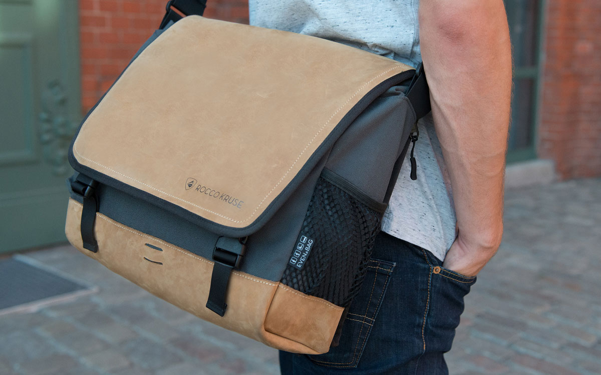 The perfect laptop leather bag with four functions